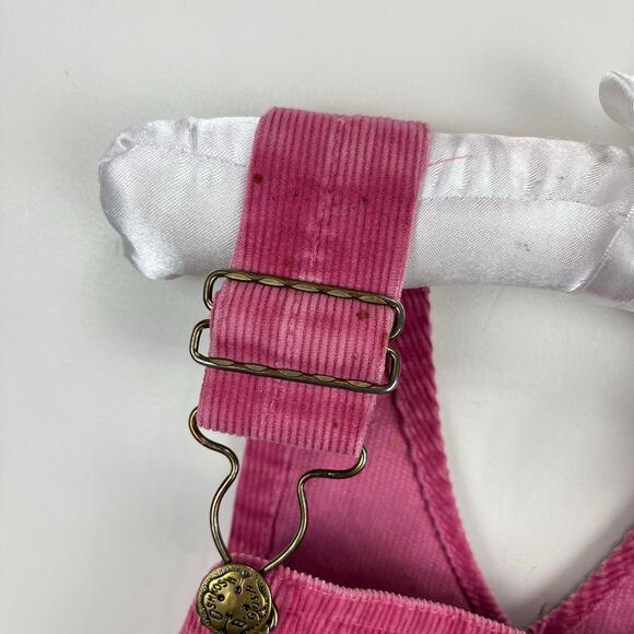 Vintage OshKosh B'gosh Red Corduroy Jumper Dress USA - Picture 2 of 6